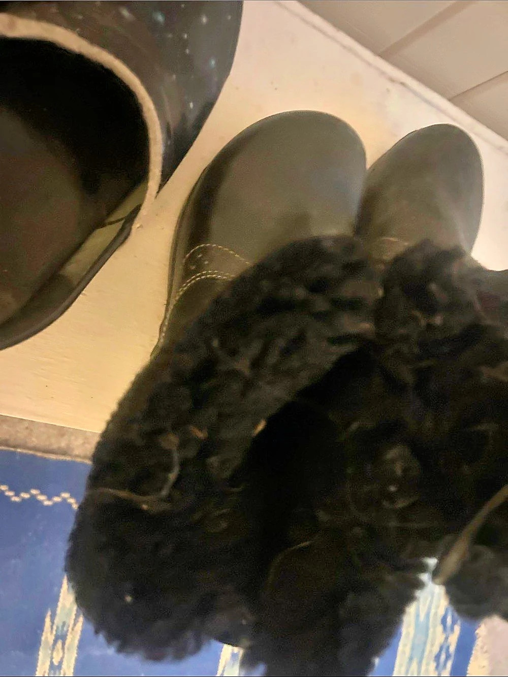 Dansko Stormy Black Fur-Trim Winter Boots EU 39